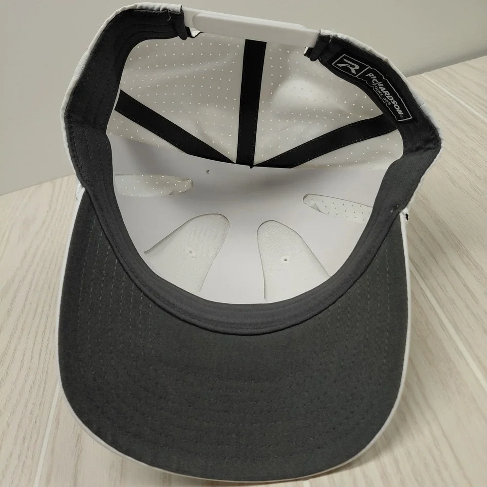 Basketball Dunk‎ Patch White Baseball Hat One Size Backstrap Richardson 355
